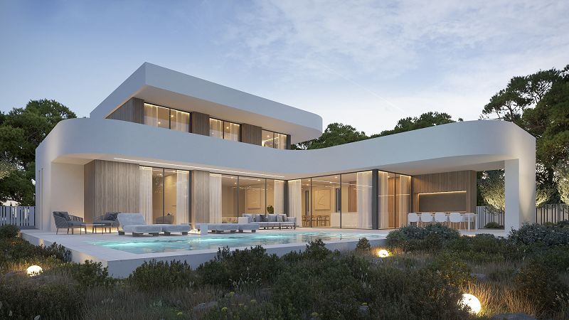 Nieuwbouw eengezinswoning in Moraira