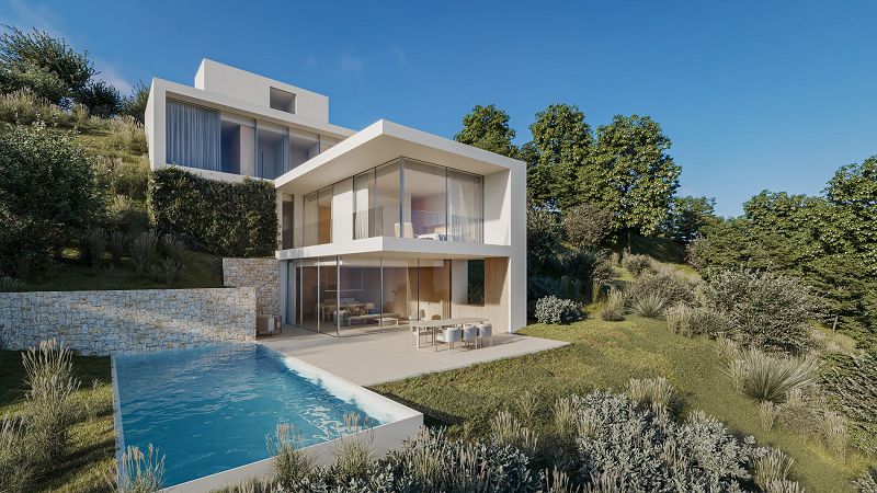 Villa moderne de nouvelle construction avec vue panoramique sur la mer à Benissa Costa