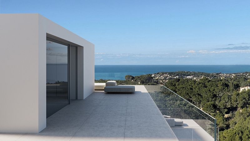 Villa design avec vue panoramique sur la mer à Benissa